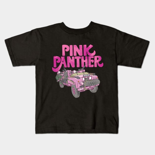 The Pink Panther Kids T-Shirt by Toby Wilkinson